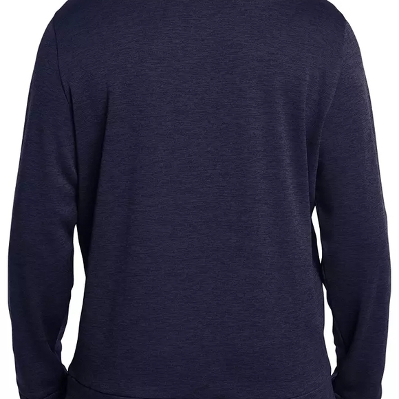 Under Armour Fleece Twist Navy Blue Quarter Zip Pullover Size Large - Picture 2 of 8